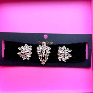 Bebe diamond chocker necklace